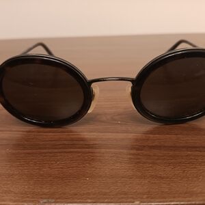 Ralph Lauren Black Round Sunglasses